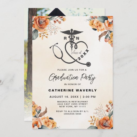 Uitnodiging tot verpleging van een studiecyclus (Voorkant / Achterkant)