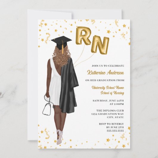 Uitnodiging tot verpleging van een studiecyclus (Voorkant)