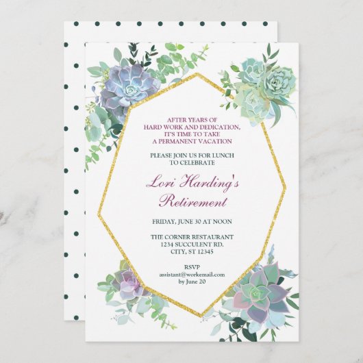 Uitnodiging tot vervroegde uittreding (Voorkant / Achterkant)