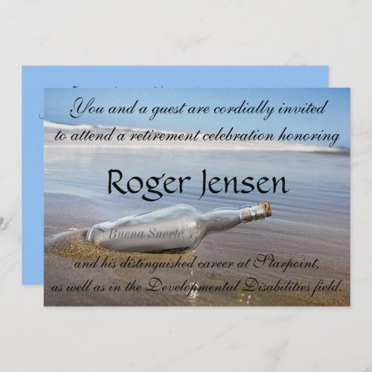 Uitnodiging tot vervroegde uittreding (Voorkant / Achterkant)