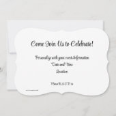 Uitnodiging tot vervroegde uittreding door zonnesc (Achterkant)