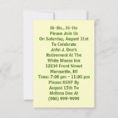 Uitnodiging tot vervroegde uittreding met fun Retr (Achterkant)