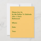 Uitnodiging tot vervroegde uittreding met fun Retr (Achterkant)