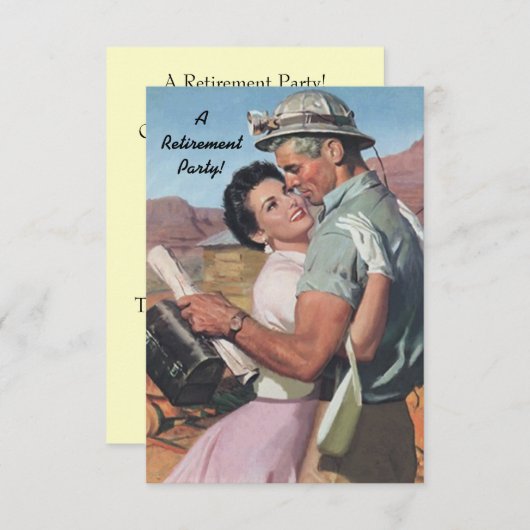 Uitnodiging tot vervroegde uittreding met fun Retr (Voorkant / Achterkant)