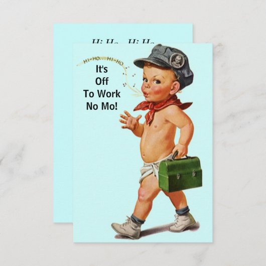 Uitnodiging tot vervroegde uittreding met fun Retr (Voorkant / Achterkant)