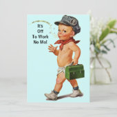 Uitnodiging tot vervroegde uittreding met fun Retr (Staand voorkant)