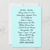 Uitnodiging tot vervroegde uittreding met fun Retr (Achterkant)