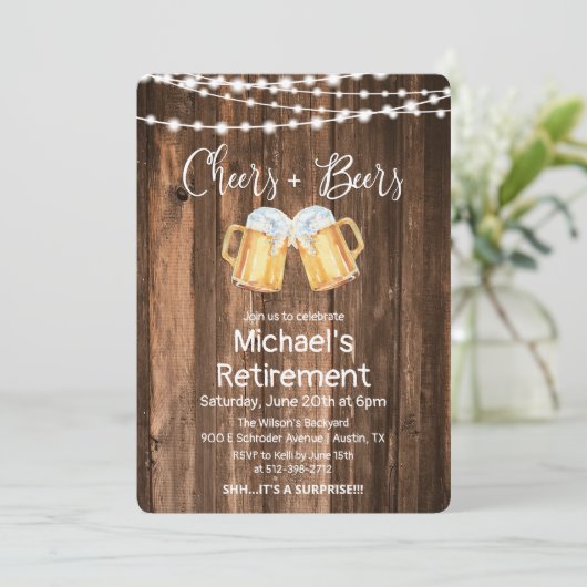 Uitnodiging tot vervroegde uittreding van kaas en  (Staand voorkant)