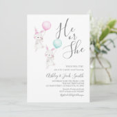 Uitnodiging tot vervroeging van genderonderzoek (Staand voorkant)