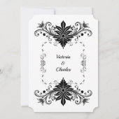 uitnodiging tot Victoriaans bruiloft (Achterkant)