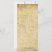  uitnodiging tot Victoriaans bruiloft (Achterkant)