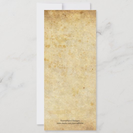  uitnodiging tot Victoriaans bruiloft (Achterkant)