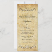  uitnodiging tot Victoriaans bruiloft (Voorkant)