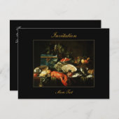 Uitnodiging tot  Victoriaans voedselvoorziening (Voorkant / Achterkant)