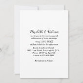 Uitnodiging tot vijf fotocollage Modern Wedding (Achterkant)