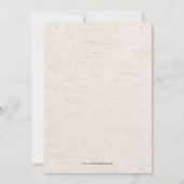 Uitnodiging tot Vintage Beige Graduation Party (Achterkant)