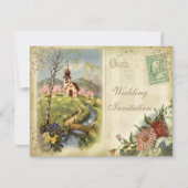 Uitnodiging tot Vintage bruiloft (Voorkant)