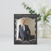 Uitnodiging tot Vintage fotokaart voor Pensioenpar (Staand voorkant)