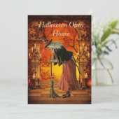 Uitnodiging tot Vintage-heks-partij (Staand voorkant)