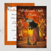 Uitnodiging tot Vintage-heks-partij (Voorkant / Achterkant)