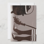 Uitnodiging tot Vintage-heks-partij (Achterkant)