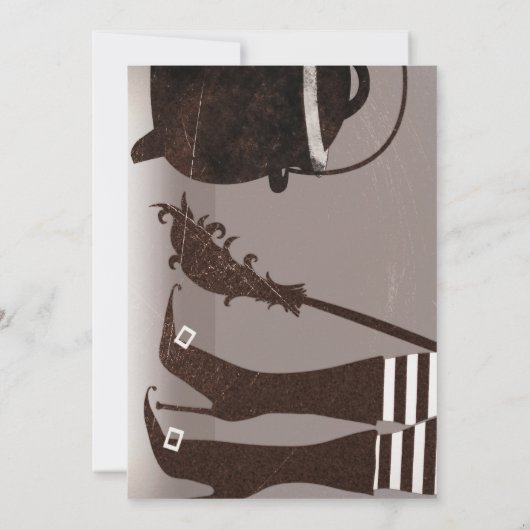 Uitnodiging tot Vintage-heks-partij (Achterkant)