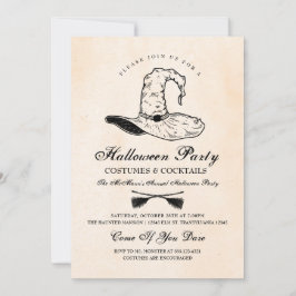 Uitnodiging tot Vintage-heks-partij