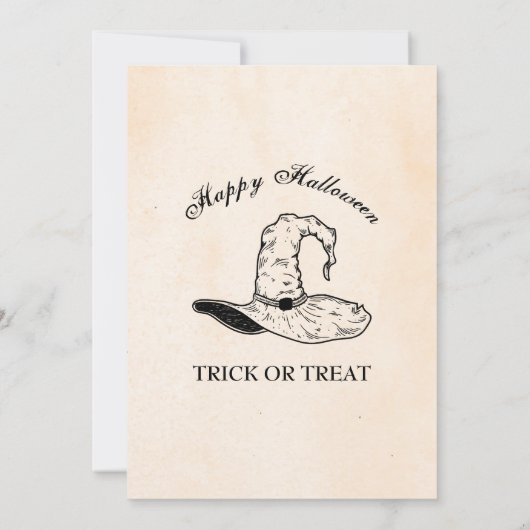 Uitnodiging tot Vintage-heks-partij (Achterkant)