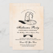 Uitnodiging tot Vintage-heks-partij (Voorkant / Achterkant)