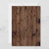 Uitnodiging tot Vintage van retirement Party Wood (Achterkant)