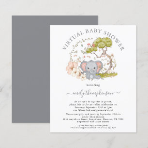 Uitnodiging tot virtueel Baby shower via budget