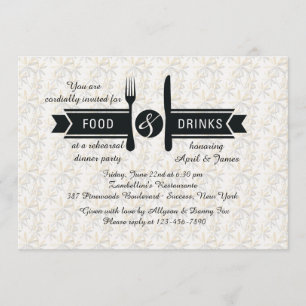 Uitnodiging tot voedsel en Drink