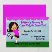 Uitnodiging tot voetbalfeest (Voorkant / Achterkant)