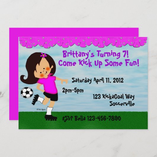 Uitnodiging tot voetbalfeest (Voorkant / Achterkant)