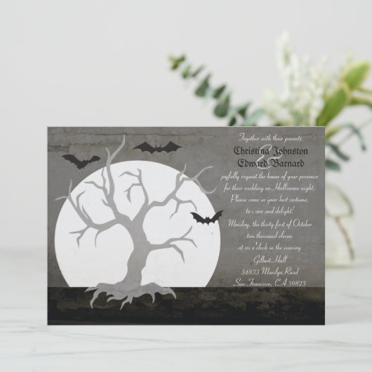 Uitnodiging tot volledige demonstratie en weduwen (Staand voorkant)