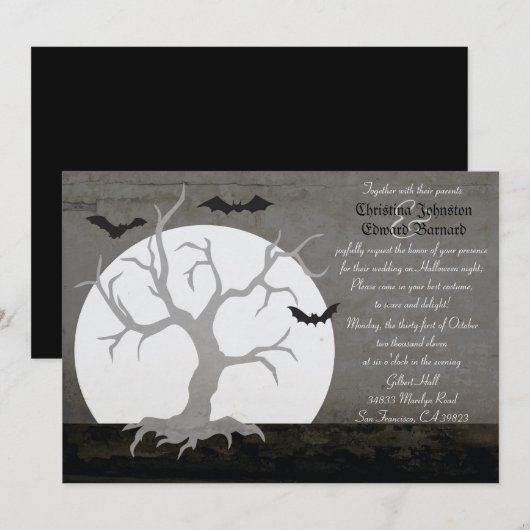 Uitnodiging tot volledige demonstratie en weduwen (Voorkant / Achterkant)