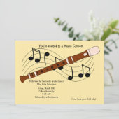 Uitnodiging tot volledige muziekoverweging (Staand voorkant)