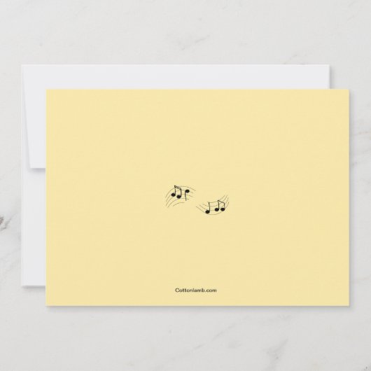 Uitnodiging tot volledige muziekoverweging (Achterkant)