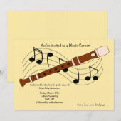 Uitnodiging tot volledige muziekoverweging (Voorkant / Achterkant)