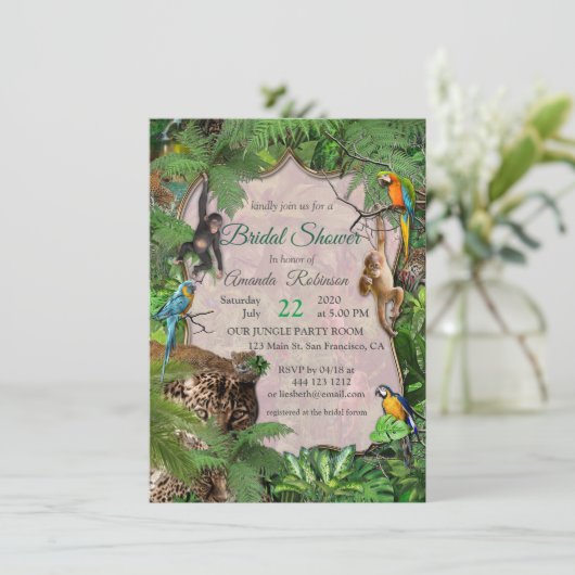 Uitnodiging tot vreugde van de Afrikaanse Oerwoud (Staand voorkant)