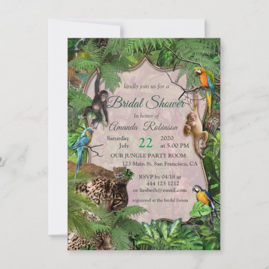 Uitnodiging tot vreugde van de Afrikaanse Oerwoud (Voorkant)