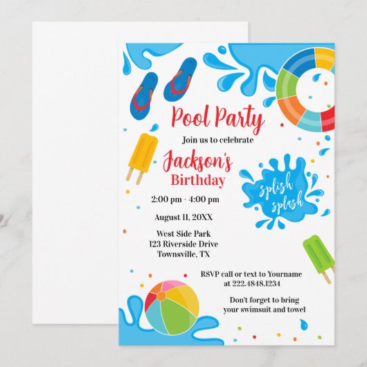 uitnodiging tot vrijdag (Voorkant / Achterkant)