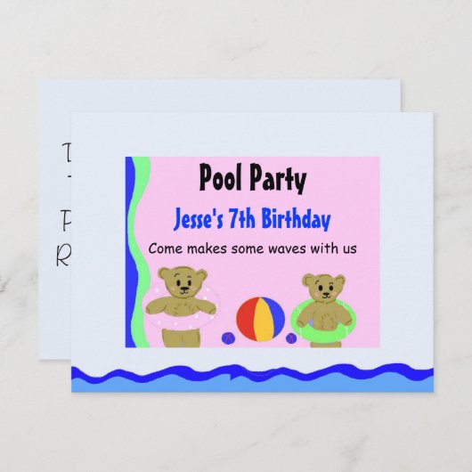 uitnodiging tot vrijdag (Voorkant / Achterkant)