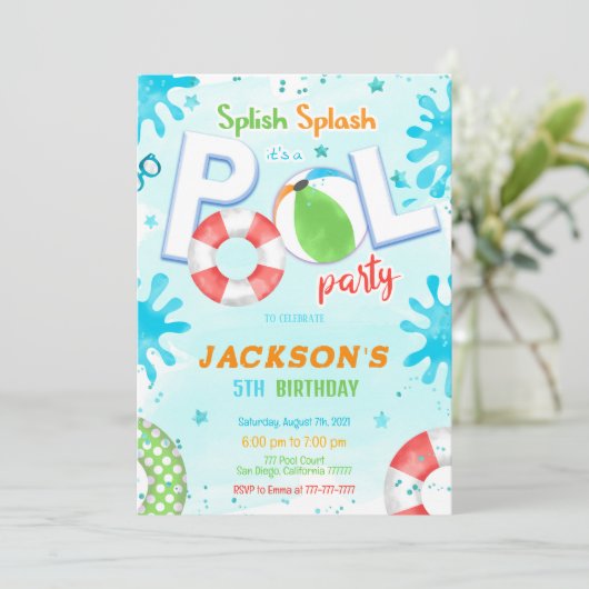 uitnodiging tot vrijdag (Staand voorkant)