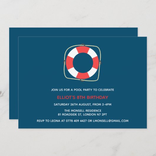 uitnodiging tot vrijdag (Voorkant / Achterkant)