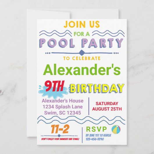 uitnodiging tot vrijdag (Voorkant)