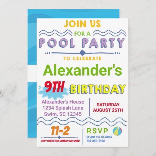 uitnodiging tot vrijdag (Voorkant / Achterkant)