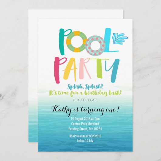 uitnodiging tot vrijdag (Voorkant / Achterkant)