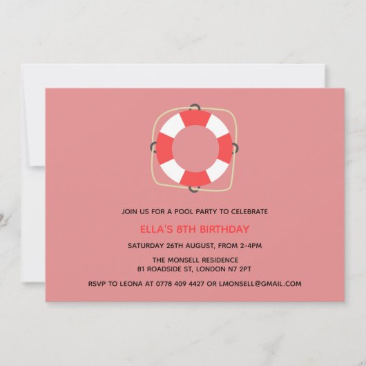 uitnodiging tot vrijdag (Voorkant)