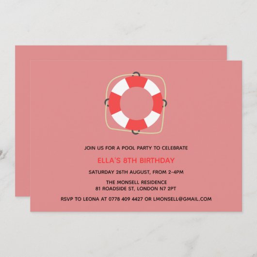 uitnodiging tot vrijdag (Voorkant / Achterkant)